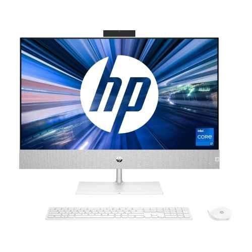 HP Pavilion All-in-One i7-13700T 16GB 1 TB SSD Win 11+ MSO B&O Speakers WL KBM 5MP Webcam Snow Flake White 27 inch FHD IPS Antiglare Display 1 Year 27-ca2113in 7L856PA