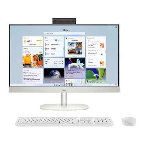 HP All-in-One Intel i5-1335U 218GB 512 Gb SSD Windows 11 + MSO Height Adjustable Stand Wireless 1 Year Shell White 24-cr0051in A28HYPA