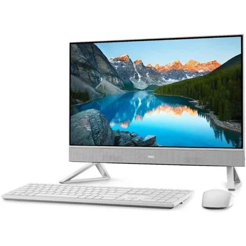 Dell AIO Inspiron 5430 24 inch Intel Core i7 150U/8GB/Windows 11 Home Pearl White Desktop with Wireless Keyboard & Mouse, OIA5430101502RINW1