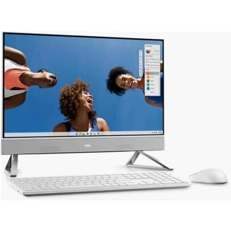 Dell AIO Inspiron 5430 23.8 inch Intel Core i5 1334U/8GB/512GB/SSD/Windows 11 Home Pearl White Desktop with Wireless Keyboard & Mouse, OIA5430103404RINW1