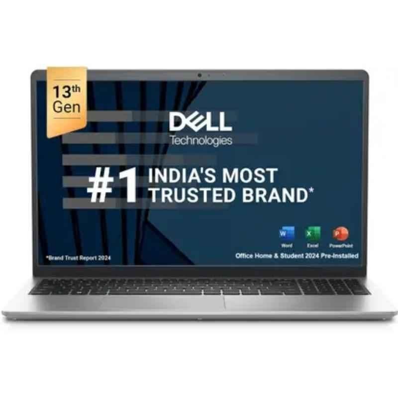 Dell Inspiron 3530 Platinum Silver Thin & Light Laptop with Intel 1305U Core i3 13th Gen 8GB/512GB SSD Windows 11 Home/MS Office & 15.6 inch Display, OIN353010051RINS1MO