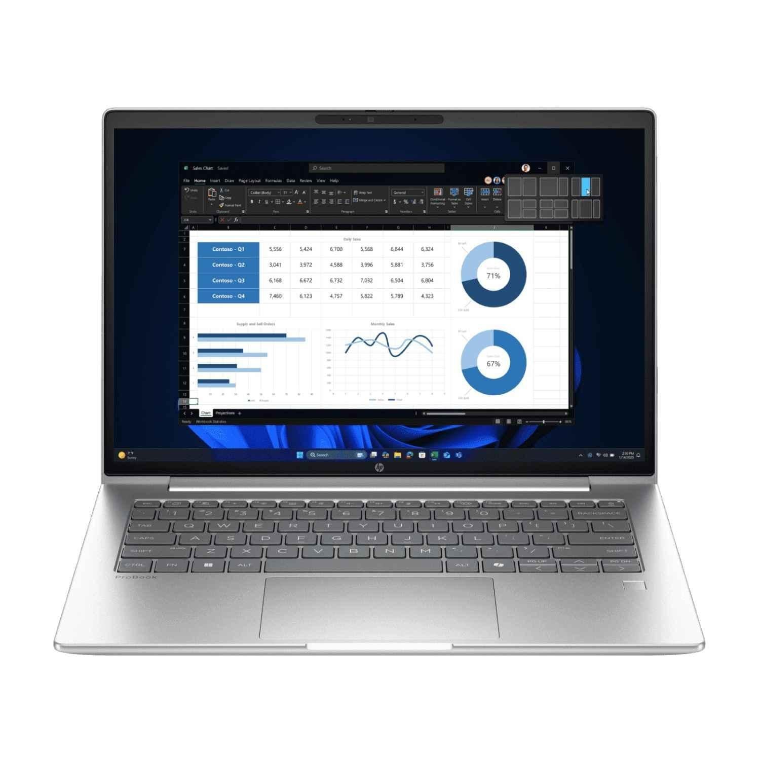 HP Probook 440 G10 Intel Core i5-1334U/8GB/512GB/Intel Iris X Graphics/DOS 14 inch FHD Laptop with 3 Years Warranty, C22NLAT