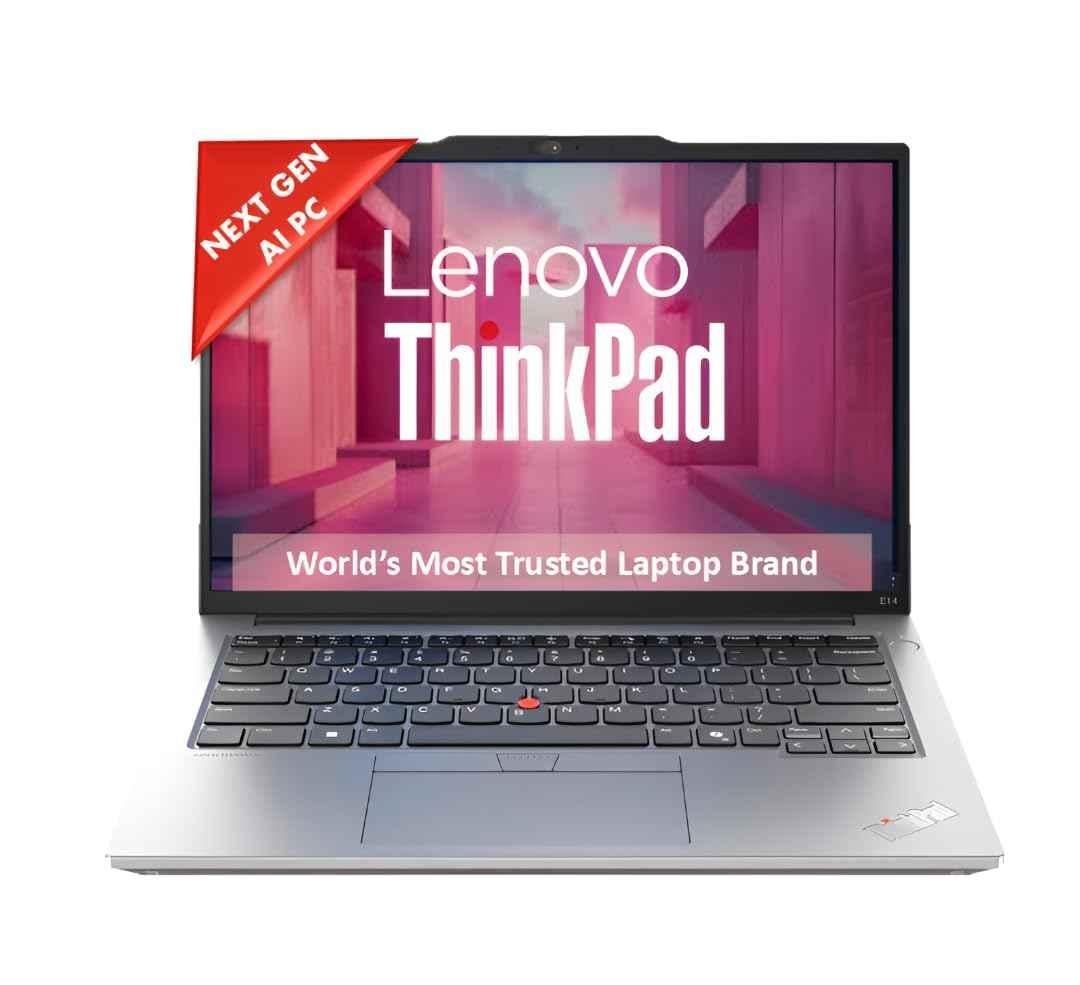 Lenovo ThinkPad E14 Gen 6 Arctic Grey Laptop with 6th Gen/Intel Core Ultra 7/16GB/512 GB SSD/Win11 Pro & 14 inch LED Display, 21M7S0T400