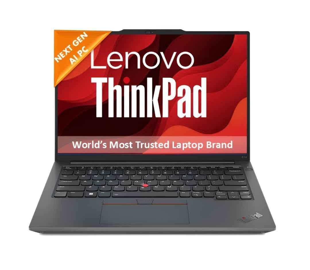 Lenovo ThinkPad E14 Intel Core Ultra 5 225U/1x16GB SODIMM DDR5-5600/512GB SSD M.2 2242 PCIe 4.0x4 NVMe Opal 2.0/Integrated Intel Graphics/Windows 11 Pro/14 inch WUXGA Display Laptop, 21SX007UIG