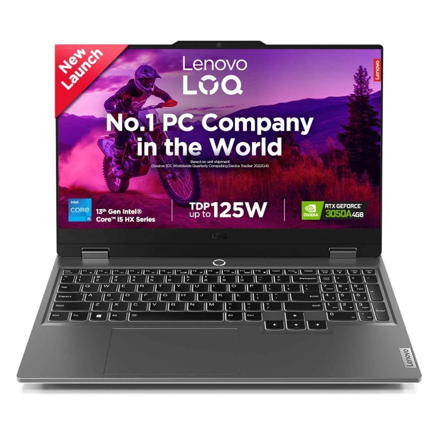 Lenovo LOQ 15IRX9 Luna Grey Laptop with 13th Gen/Intel Core i5-13450HX/16GB/512GB SSD/Win 11 Home & 15.6 inch LED Display, 83DV01B8IN