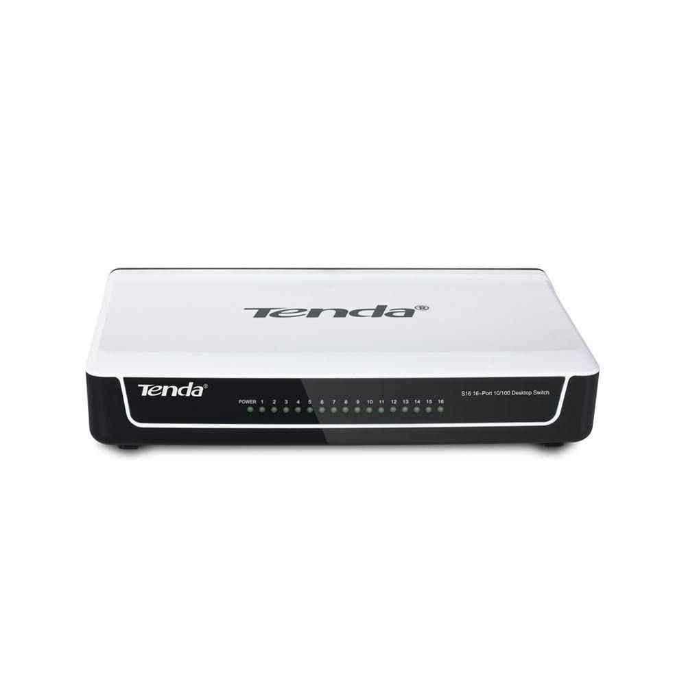 Tenda TE-S16 16 Port White Mini 10/100Mbps Fast Ethernet Switch