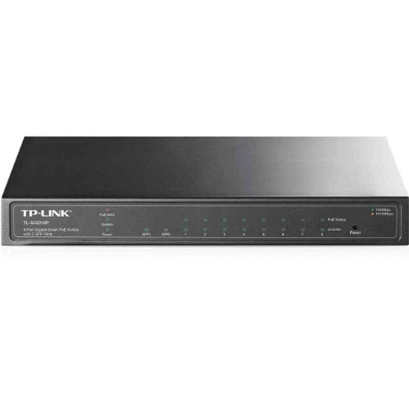 TP-Link 8 Port Gigabit Smart PoE Switch with 2 Combo SFP Slots, TL-SG2210P
