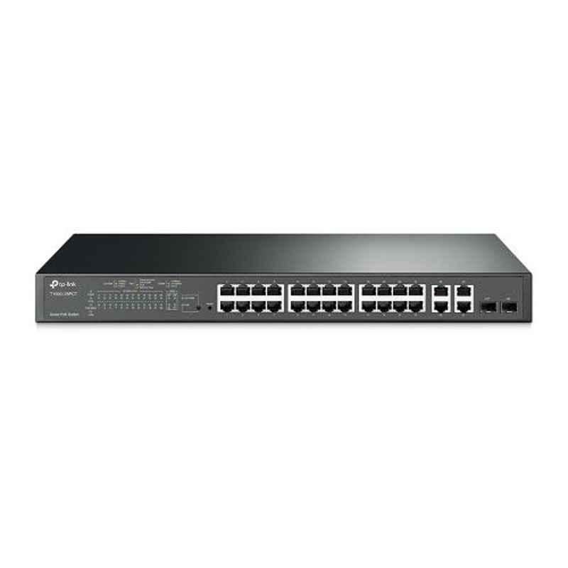 TP-Link T1500-28PCT JetStream 24-Port 10/100Mbps & 4-Port Gigabit Smart PoE+ Switch