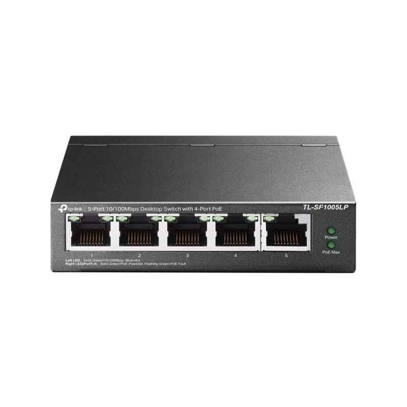 TP-Link 5 Port 10/100Mbps Desktop PoE Switch with 4-Port PoE, TL-SF1005LP