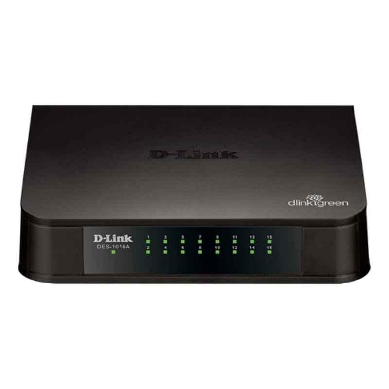 D-Link 16-Ports 10/100 Desktop Switch, DES-1016A