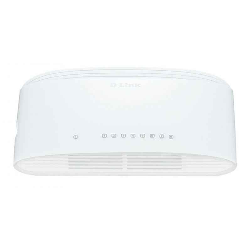 D-Link 8 Port Gigabit Unmanaged Desktop Switch, DGS-1008D
