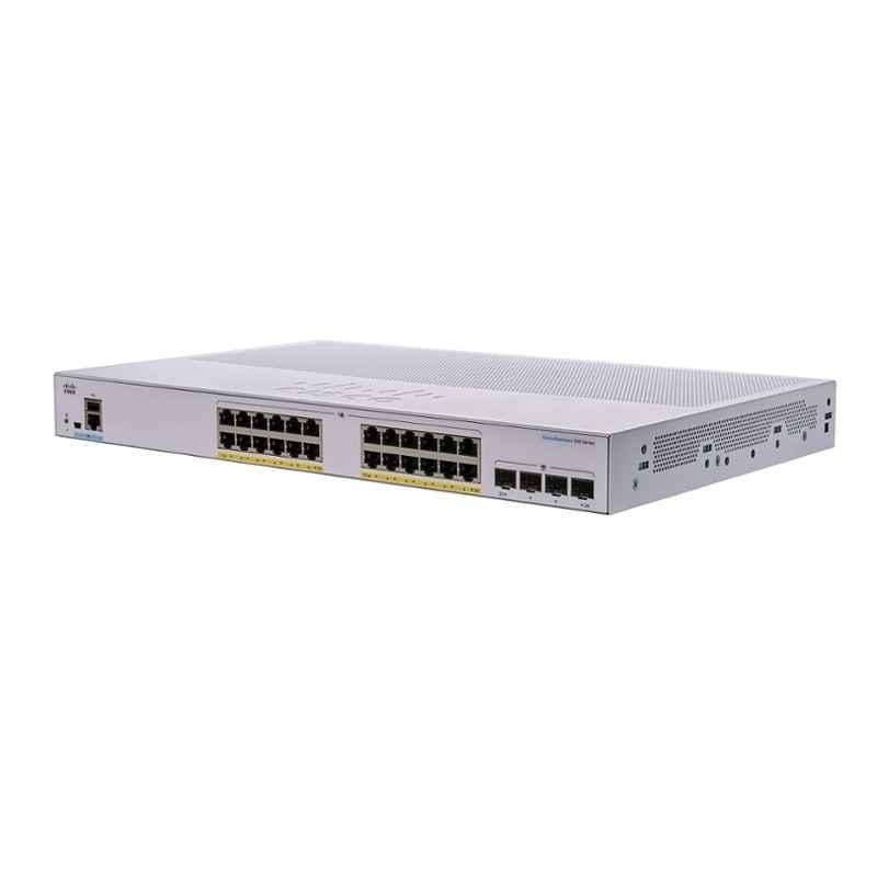 Cisco 350 Series 24-Port Business Managed POE Switch with 24xGigabit Ethernet 4xSFP & 195W, CBS350-24P-4G-IN